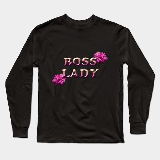 Boss Lady Long Sleeve T-Shirt by JenPerry